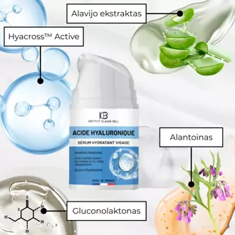 Serumas veidui su hialurono rūgštimi (veikia kaip raukšlelių užpildas)